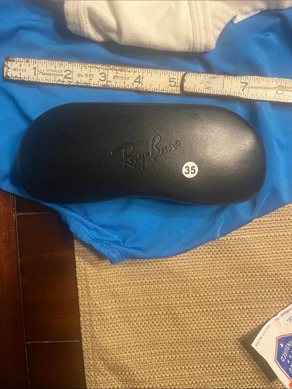 #35. Ray-Ban Black Hard Sunglasses Case with Embossed Logo